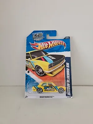 2011 Hot Wheels Datsun Bluebird 510 Yellow #97/240  Nightburnerz 9/10 • $44.95