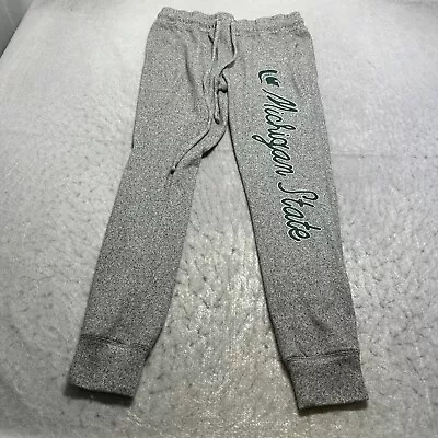 Michigan State Spartans Sideline Sweatpants Womens Medium M Gray Relaxed Jogger • $12.91