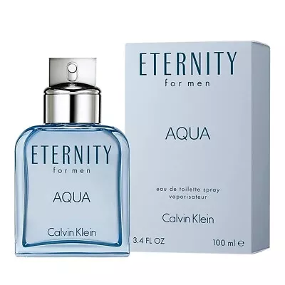 Calvin Klein Eternity For Men Aqua Eau De Toilette 100ml Spray Men's EDT New. CK • £27.44