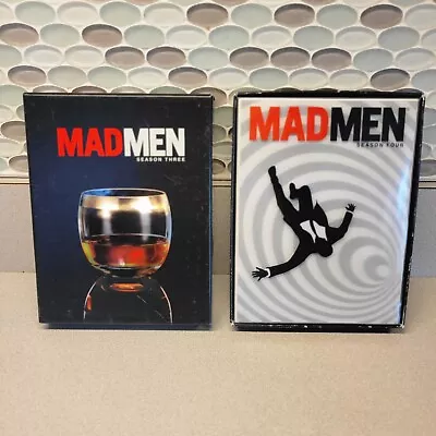 Mad Men - Seasons 3 & 4 Complete Widescreen DVD Box Set - Lionsgate • $9.99