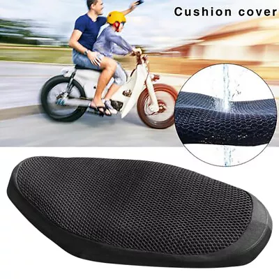 Motorcycle Bike Seat Cover Net Waterproof Heat Insulation Sleeve 3D Spacer Mesh • $9.82