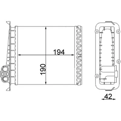 Mahle Heater For Volvo 850 2435cc B5252FS/B5252S 2.4 August 1994 To October 1997 • $83.55