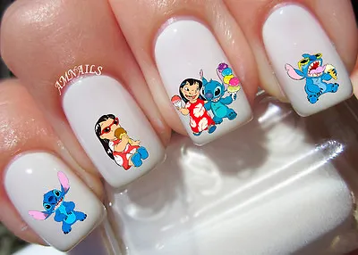 Lilo And Stitch Nail Art Stickers Transfers Decals Set Of 64 - A1218 • $4.50
