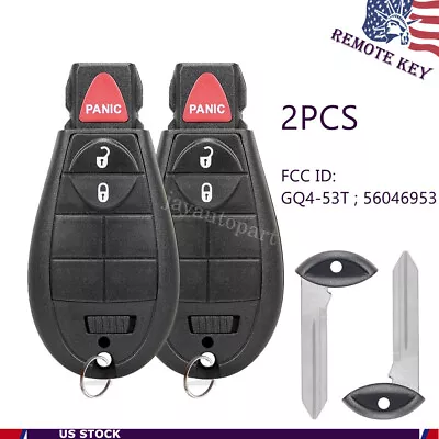 2 For 2014 2015 2016 2017 2018 2019 Jeep Cherokee Remote Control Keyless Key Fob • $16.58