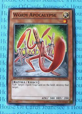 Worm Apocalypse WGRT-EN028 Yu-Gi-Oh Card Limited Edition New • £0.99