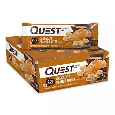 Quest Nutrition Bar 12x60g Chocolate Peanut Butter • £39.37