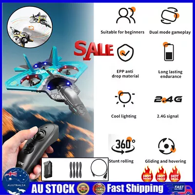 V17 Jet Fighter Stunt RC Airplane Remote Control 360 Spin Plane Glider Model BY • $39.82