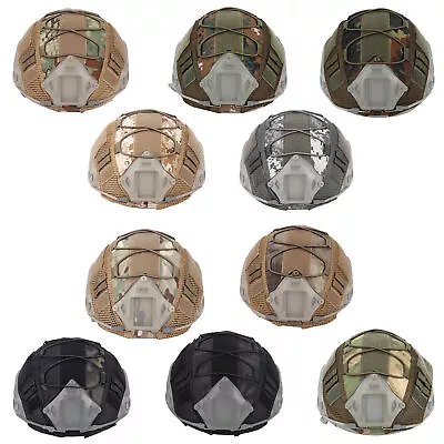 Tactical Helmet Cover For FAST Helmet Camo Hunting Airsoft Headwear Army • £13.69