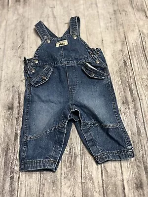 Eddie Bauer Overalls Blue Jean Denim 12 Months  100% Cotton • $15.20