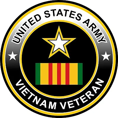 US Army Vietnam Veteran Self-adhesive Vinyl Decal • $3.95