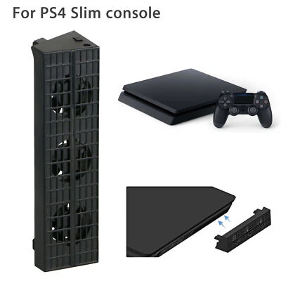 $25.99 • Buy Slim Cooling Fan Cooler For PlayStation 4 PS4 Slim Game Console Black