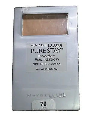 Maybelline Pure Stay Powder Powder Foundation SPF 15 Sunscreen 70 Sand .34 Oz. • $39.99