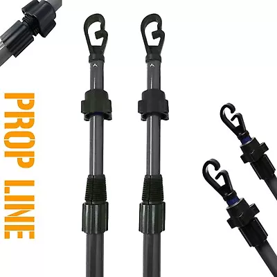 2.4m Extendable Prop Line Heavy Duty Clothes Washing Pole Outdoor Support Dry • £8.50