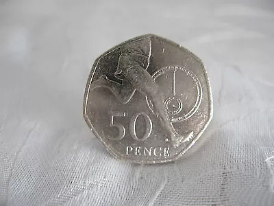 2004 50th Anniversary Four Minute Mile Roger Bannister 50p 50 Pence Coin • £2.49