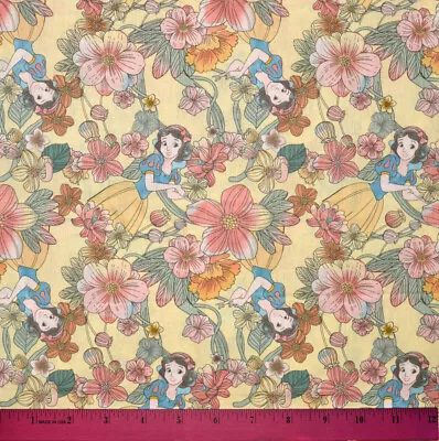 Snow White Fabric - HALF YARD - Quilting Sewing - 100% Cotton Disney Princess • $4.98