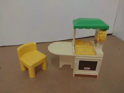 Little Tikes Party Kitchen With Yellow Chair Green Vintage 1980s • $12.99