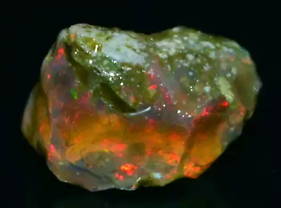 Opal Rough 21.80 Carat Natural Ethiopian Opal Raw Welo Opal Gemstone Multi Fire • £21