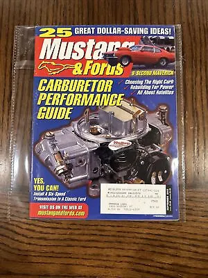 Mustang & Fords Magazine September 2002 Carburetor  Performance Guide Issue • $9.99