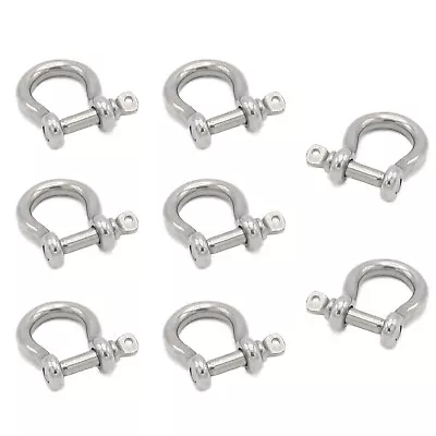 8pcs Screw Pin Anchor Shackle Stainless Steel M5 Bow Shackle 3/16 Inch D Ri... • $22.71