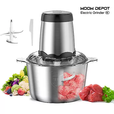 3L Professional Electric Meat Grinder Food Mixing Processor Chopper Stainless US • $28.89