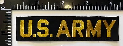 Vietnam War 1960s US Army Gold & Black Utility Uniform Tag Tape Patch UNUSED • $14