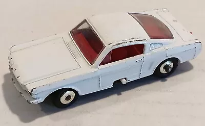 8-E1 VGC+ White Grille Ford Mustang Lesney Matchbox Circa '66 • $6.67