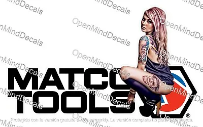 Matco Tools Sticker Decal Sexy Girl Mechanic Toolbox Sign Chest Usa • $4.95