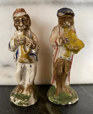 Antique Vintage Old Small Monkey Figurine Band Orchestra Horns Anthropomorphic • $24