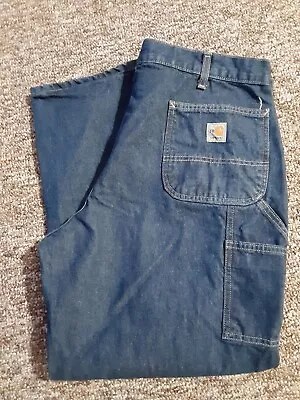 Carhartt Mens Original Fit Flame Resistant Jeans Size 42x30 (41×30 Actual) • $14.99