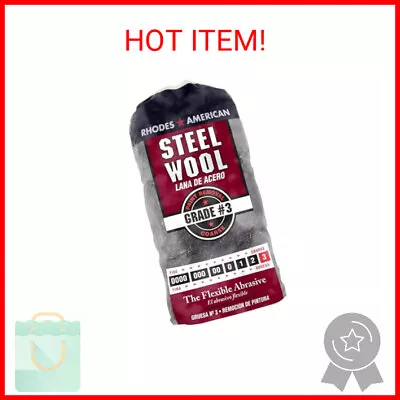 Homax Rhodes American Paint Removal Steel Wool Coarse Grade #3 12 Pads • $8.80