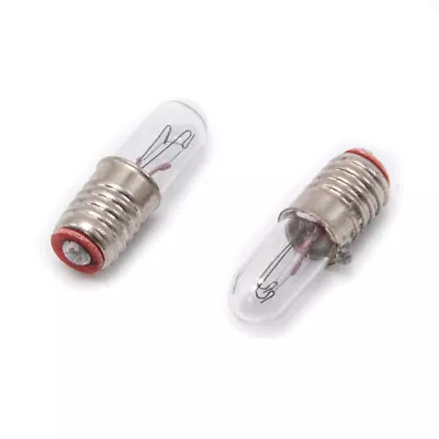 E5 Screw Miniature Small Signal Light Bulb 1.5V 2.5V 6.3V 12V 24V 0.1A 5mmx16mm • $3.11