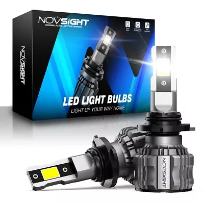 NOVSIGHT 15000LM LED Headlight Bulbs Kit High Low Beam 6500k White Super Bright • $16.73