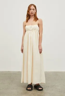 Maggie Marilyn Dress Ivory White Silk Impero Maxi Ceremony Woman’s Size AU14 L • $325.55