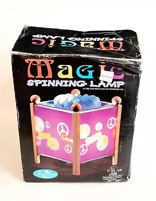 Treasured Times Magic Spinning Lamp Peace Love Vintage 1990s TLC/wear/spots/  • $34.95