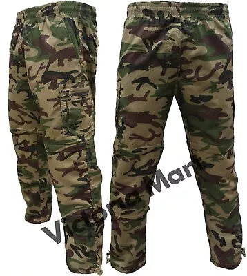 Mens Jogging Bottoms Workout Cargo Combat Fleece  Work Wear Trousers Pants Sizes • £19.99