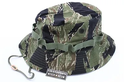 Vietnam Tiger Stripe Rip Stop Jungle Hat Made In USA • $19.99