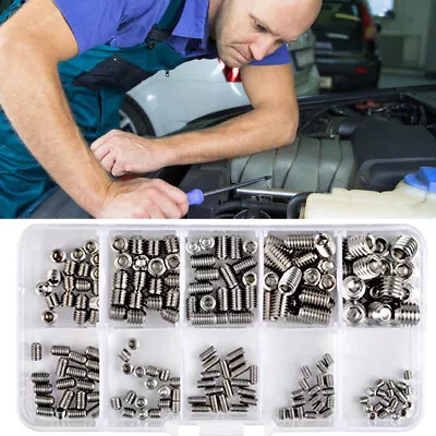 £6.43 • Buy Stainless Steel Threaded Insert Nuts Tool M3 M4 M5 M6 M8 Hex Screw W Plastic Box