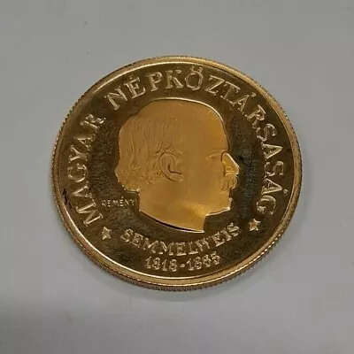 1968 Hungary Gold 100 Forint Semmelweis Commemorative Proof  (MK) • $1253