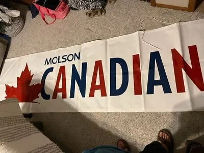 NEW!! Large MOLSON CANADIAN BEER Banner Sign • $39.95