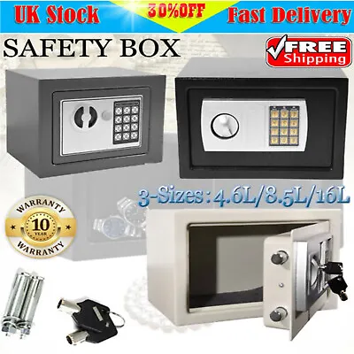 £16.60 • Buy Safe Large Security Electronic Digital Steel Home Cash Money Rated Safety Box Uk