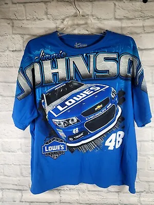 Chase Authentics Blue Print All Over Jimmie Johnson 2XL Shirt • $15