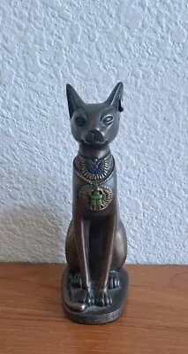 Vintage VERONESE 5.5” Bastet Egyptian Sitting Cat Bronze Statue  • $18