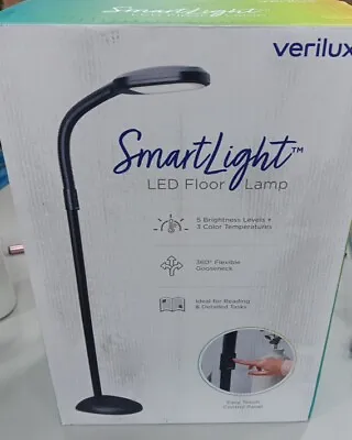 Verilux SmartLight Full Spectrum LED Modern Floor Lamp With Adjustable Flexible • $89.99