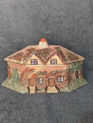 Vintage  Kensington Novelty Cottage Ware Butter Dish & Lid • £10