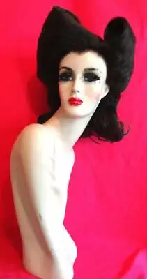 40s VICTORY ROLLS Mommie Dearest WIG! Lace Front Costume Drag Brown ALL COLORS • $166.25