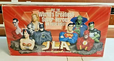 DC COMIC THE JLA JUSTICE LEAGUE OF AMERICA BOOKENDS Flash Superman GREEN LANTERN • $489.15