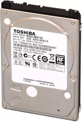 TOSHIBA 1TB MQ01ABD100 5400RPM SATA 3.0Gb/s 2.5  Internal Notebook Hard Drive • £40