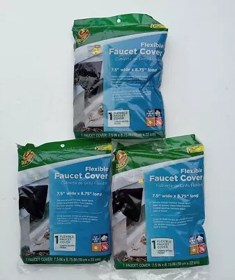 Duck Brand Insulated Slip-On Outdoor Soft Faucet Cover Freeze Protection- Lot 3 • £14.19