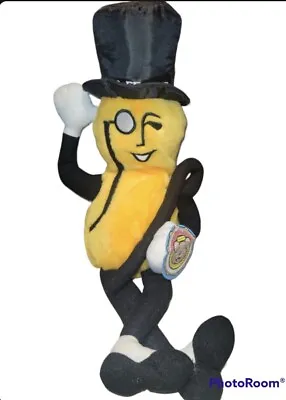 Vintage Mr Peanut 18  Tall Plush Stuffed W/cane And Top Hat With Tag.  • $14.99