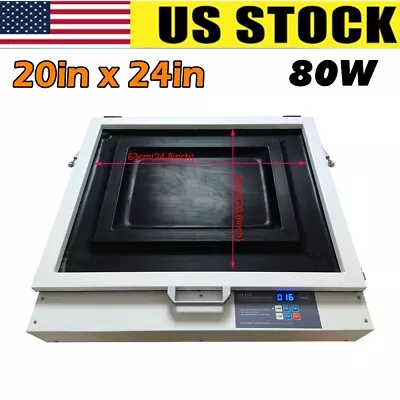 Tabletop Precise 20in X 24in 80W Vacuum LED UV Exposure Unit Screen Printing • $591.50